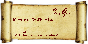 Kurutz Grácia névjegykártya